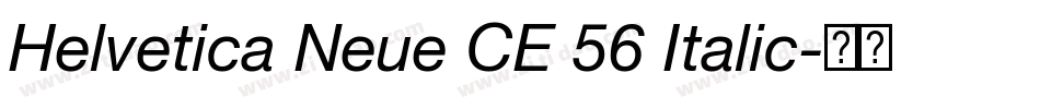 Helvetica Neue CE 56 Italic字体转换